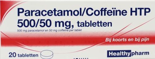 Healthypharm Paracetamol/Coffeine 500/50 mg - 20 tabletten