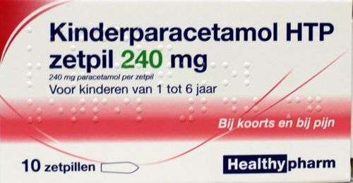 Healthypharm Paracetamol zetpil kinder 240mg - 10 stuks