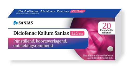 Sanias Diclofenac kalium 12,5 mg - 20 tabletten