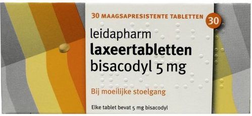 Bisacodyl 5 mg laxeertabletten leidapharm - 30 tabletten