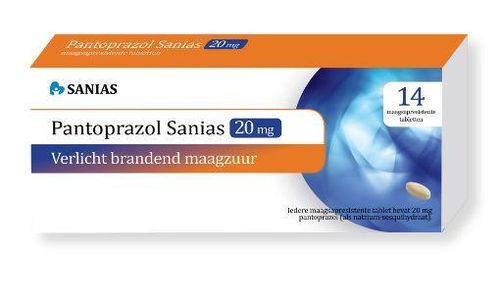Sanias Pantoprazol 20 mg - 14 tabletten