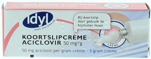 Idyl Aciclovir koortslip creme - 3 gram