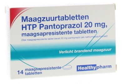 Pantoprazol 20 mg Healthypharm - 14 tabletten