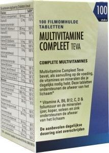 Multivitamine Compleet TEVA - 100 filmomhulde tabletten