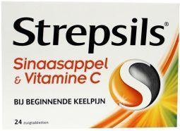 Strepsils Sinaasappel & Vitamine C - 24 zuigtabletten