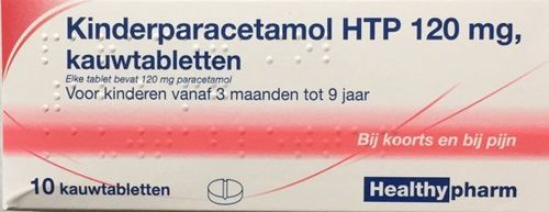 Kinderparacetamol HTP 120 mg - 10 kauwtabletten