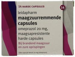 Leidapharm Omeprazol 20 mg - 14 maagsapresistente capsules