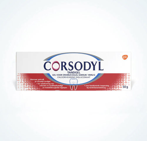 Corsodyl tandgel 1% - 50 gram
