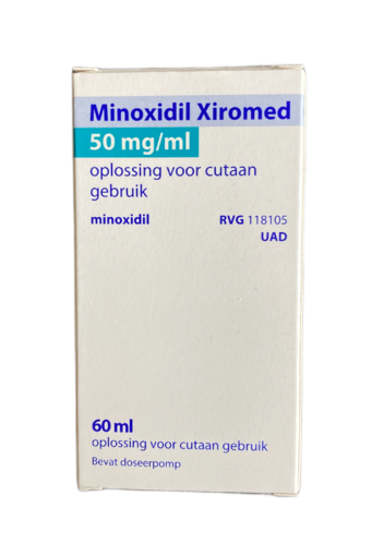 Minoxidil Xiromed 5% oplossing - 60 ml (voor mannen)